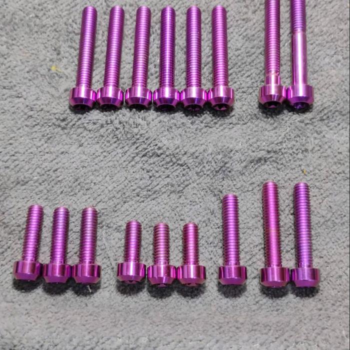 baut bak kopling RX king titanium/baut titanium blok kopling RX king