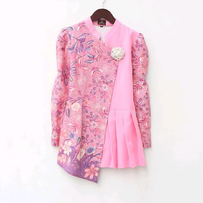Blouse batik wanita modern atasan batik wanita modern Blouse batik kerja blouse batik kekinian