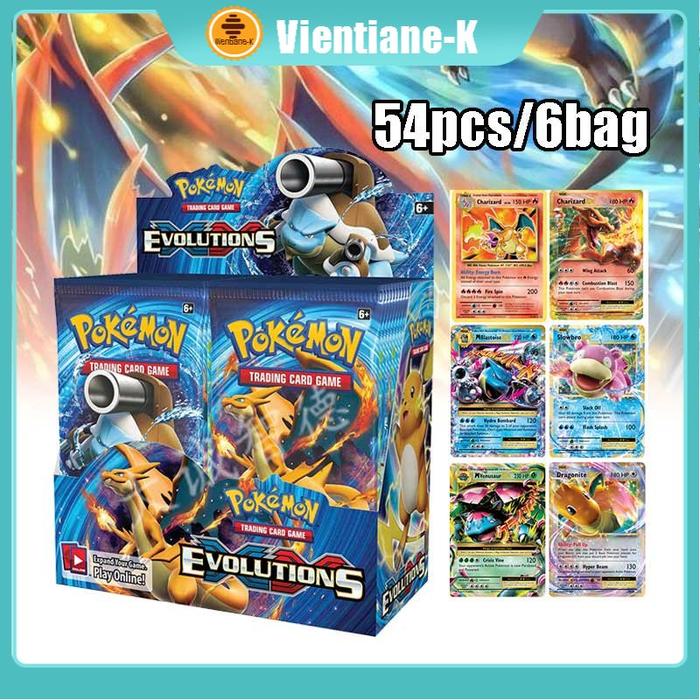 54 PCS Kartu Pokemon Pokemon Cards Untuk Koleksi