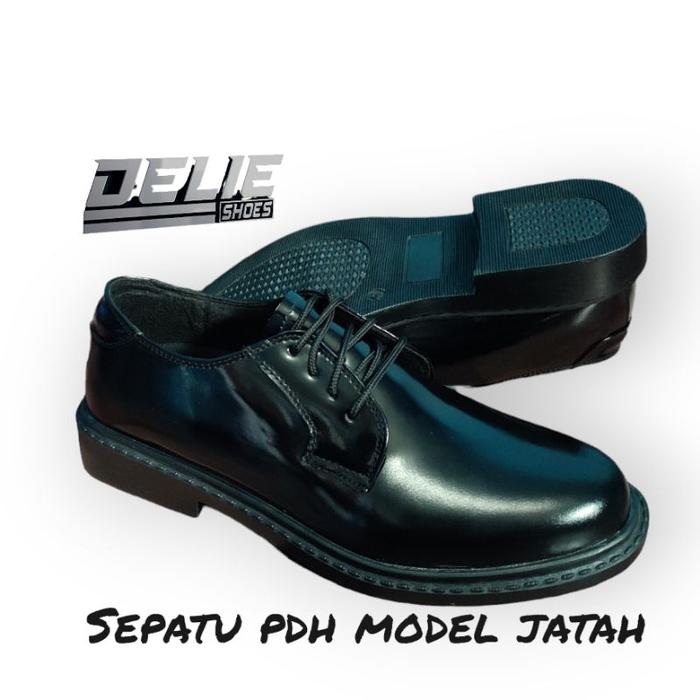 Sepatu Pdh Model Jatah Tnipolri Putih Delie/Sepatu Pdu Dinas Kantoran/Sepatu Pantofel Pria