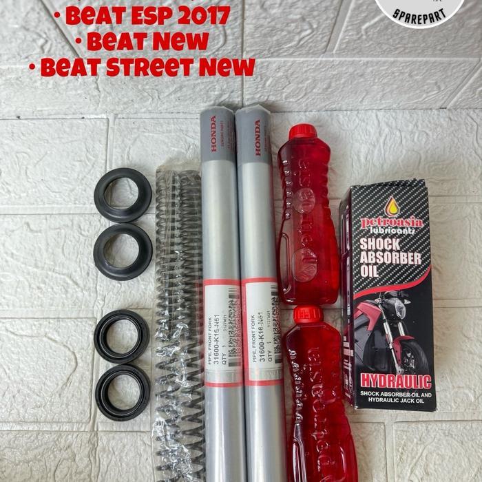 Paket As Shock Depan (K81/K16) Buat Motor Beat Esp 2017, Beat New, Beat Street New