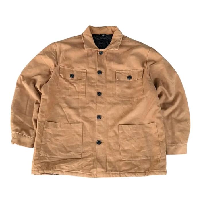 LAB STUDIO - Jaket Chore Work Jaket Pria Coklat Size L