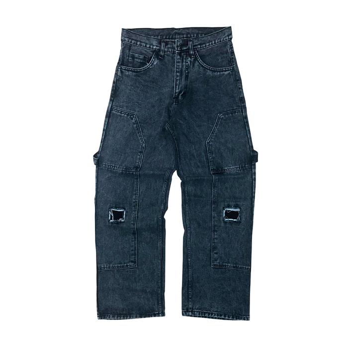 Demochist - Double Knee Carpenter Denim Jeans - Grey - VAST