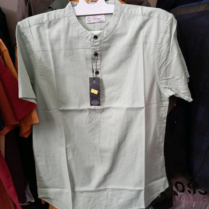 Baju koko muslim pria curta concept katun