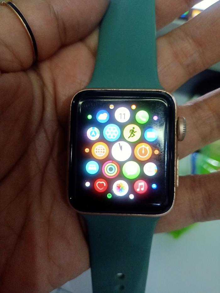 apple watch iwatch gen 3 warna rose gold preloved