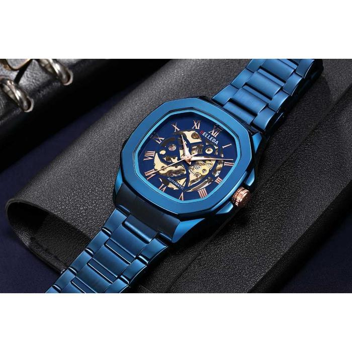 PROMO  BELLEDA 9484 Rantai Jam Tangan Pria Tahan Air Anti Gores Mewah Stainless Steel Watch