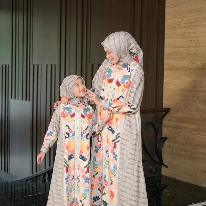 Dress Anak By Giok Scarf & Apparel / Hannah Dress Mocca By Giok Scarf/ Giok Kids/ Dress Anak by Giok