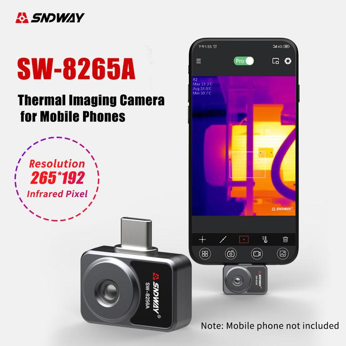 SW-8256A Infrared Thermal Imager Camera Portable Connect to Mobile Phone camera thermal imaging came