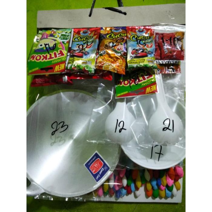 mainan cabutan balon berhadiah isi 100 pcs.WJN