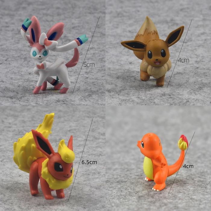 TAKARA TOMY Pokemon pikachu Sylveon Arceus finger Model figure Car