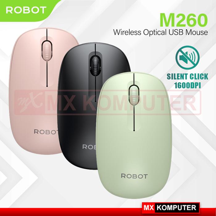 ROBOT Mouse M260 2.4G Wireless Optical USB Mouse
