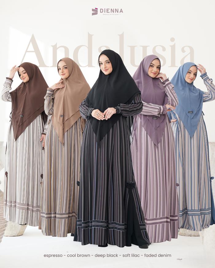 DIENNA ANDALUSIA DRESS ONLY - DIENNA NEW PRODUK - DIENNA PREMIUM SALUR - KONDANGAN -LAMARAN SERAGAMA