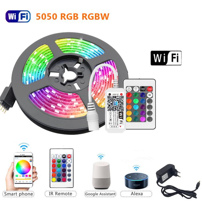 LED Strip Light RGBW RGB 5050 60LEDs/m Flexible Ribbon Tape Luces Led