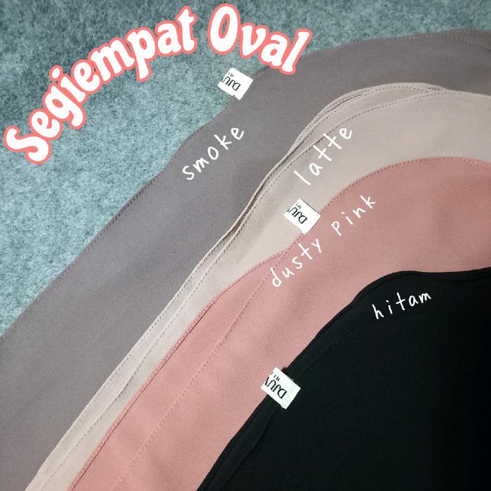 Djuwita Hijab Jilbab Segiempat Oval Ceruty Babydoll 130x130 cm
