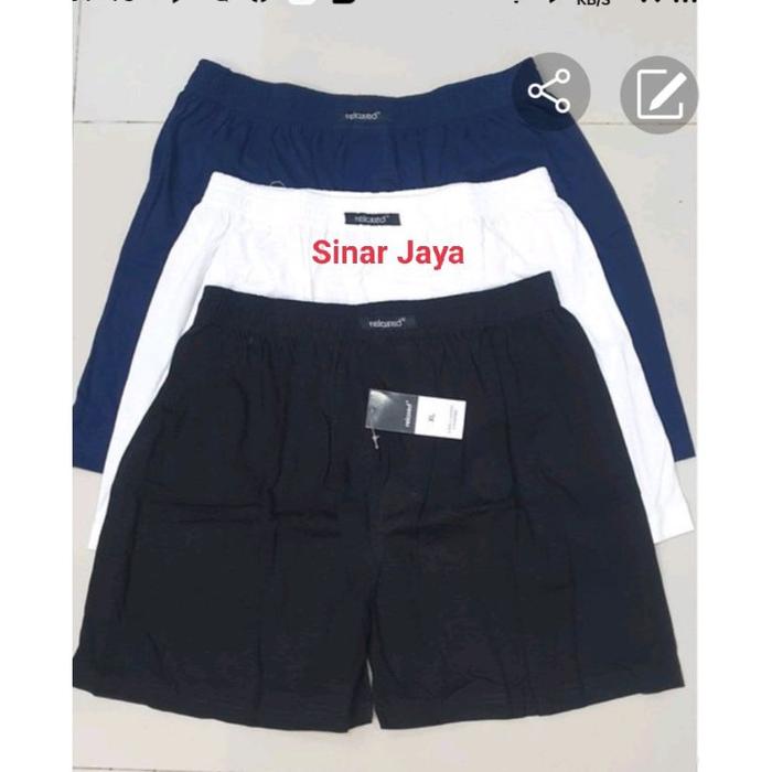CELANA BOXER PRIA BAHAN KATUN Combed 100% Z3000s Kancing Variasi M-XXXL