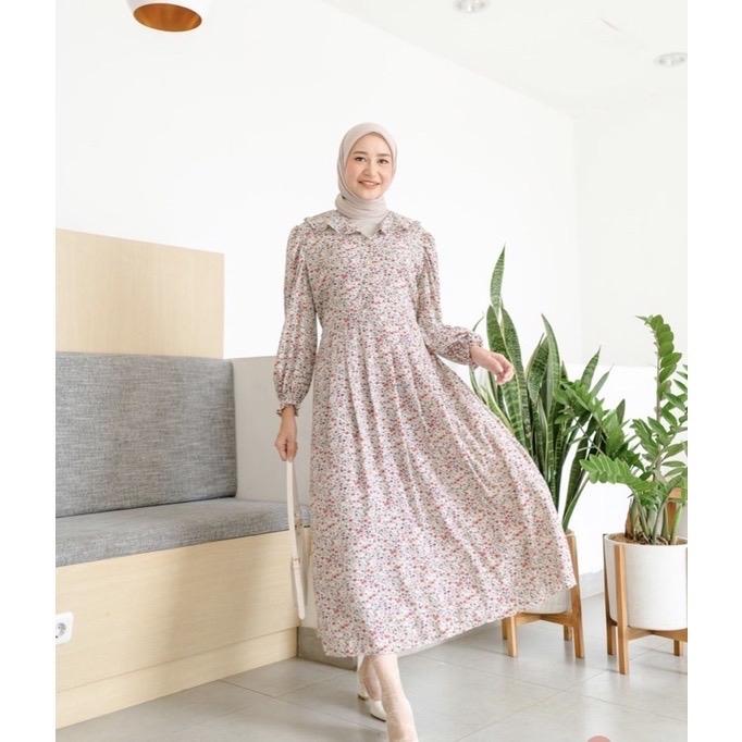 Hayya Salwa Mooi Plaid Midi Raya Qiana Dress Haidee Orlin