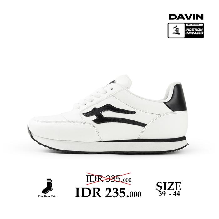 Indetion inward Official shop -deep white | Sepatu Pria | Sneakers | Casual Putih