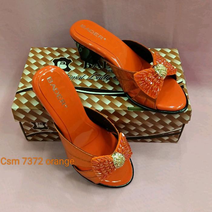 Bader Csm 7372 Orange Sepatu Wanita dengan Hiasan Pita dan Kualitas Premium