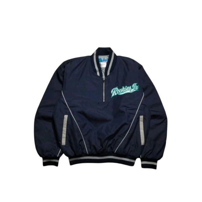 AVIS BASEBALL kids jacket halfzip vintage size 130 fit 7 - 9 th (P52xL48)