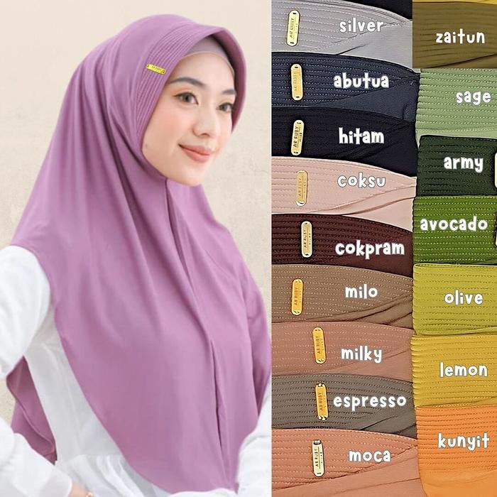100 RIBU - 7 PCS HIJAB BERGO HAMIDAH size L,XL PIN AKRILIK /HIJAB SPORT//HIJAB//TERLARIS VIRAL TERKI