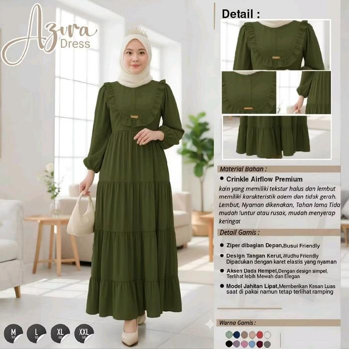 Gamis Azura - Azura Dress Terbaru - Azura Dress Gamis