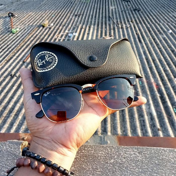 RAYBAN AVIATOR CLUBMASTER RB 3016. LENSA 51.M BROWEN Eyewear Sunglasses