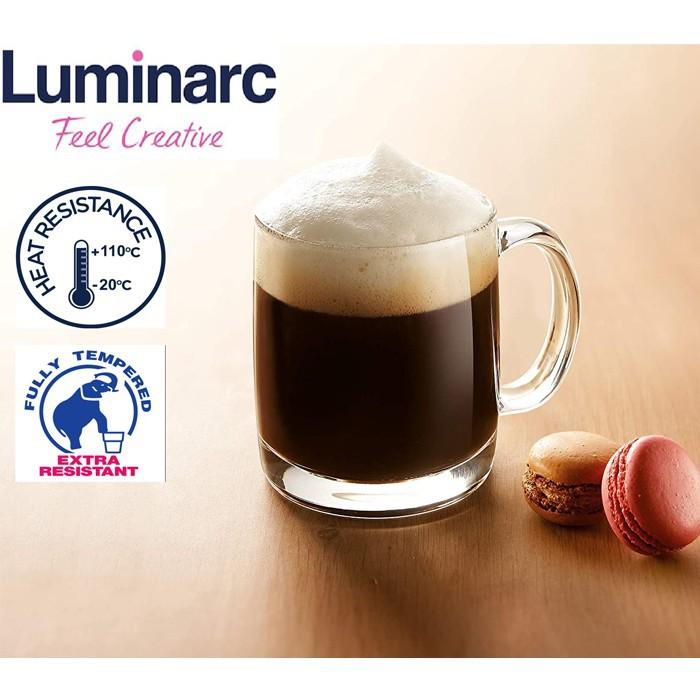Mug Nordic 380mL/Mug Susu/Cangkir kopi/Cangkir susu/Mug Luminarc/Mug Tempered Glass/Gelas Kaca