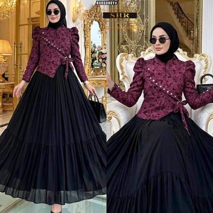 SHR MAXSI DRESS SET HIJAB SHR TERBARU SHR VIRAL