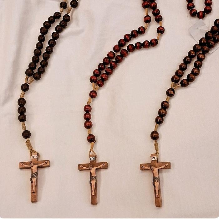 Rosario Full Woodcarved Corpus Color Rosario Import
