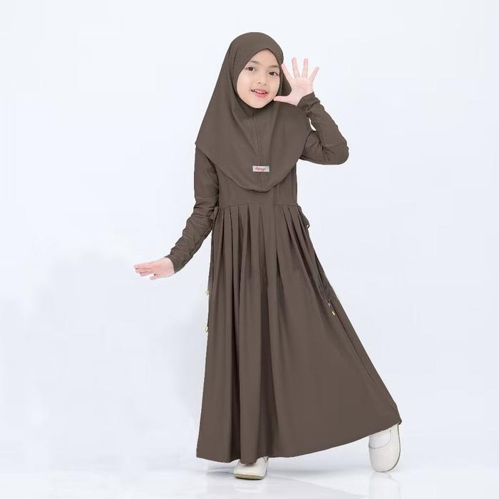 Gamis sekolah Gamis Amora Set dengan Kerudung