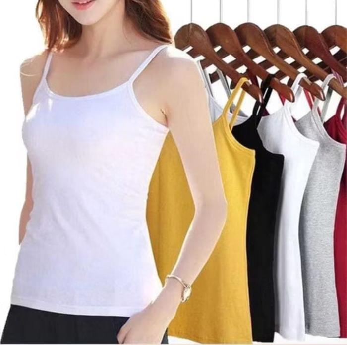 Tank Top Yutind Jumbo Tali Kecil Atasan Remaja- Tanktop Pakaian Dalam Wanita Sexy Tali Singlet/Kamis