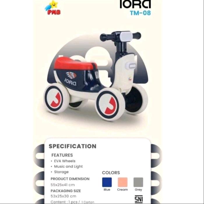 DIJAMIN ORI Mainan anak ride on PMB IORA ET2122 ET 2122 TM08 TM 08 TL 14 kuda TL 24 TL 23