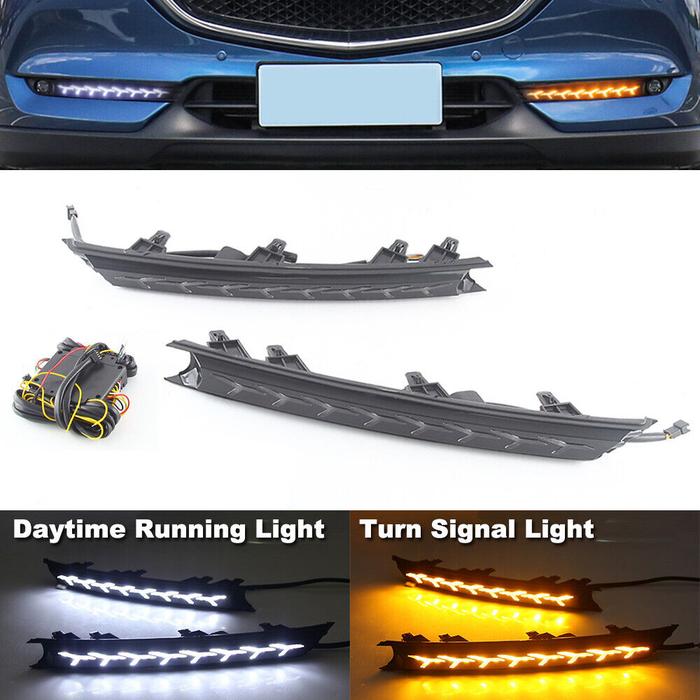 2Pcs LED Daytime Running Lights For Mazda cx-5 cx5 cx 5 2017 2018