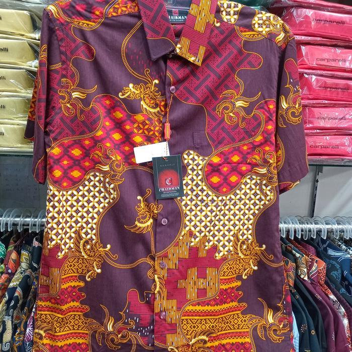 kemeja motif batik  chairman
