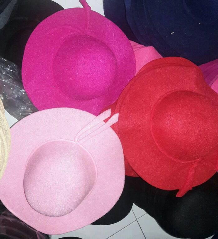 topi floppy hat / floppy hat / topi pantai dewasa