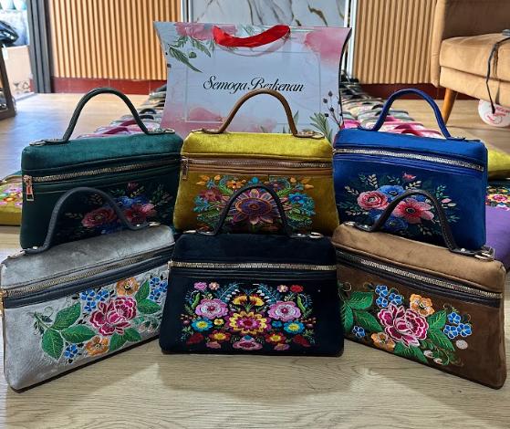 Tas Bludru Ganesha Series Motif Bludru Tas Custom Souvenir Sertijab