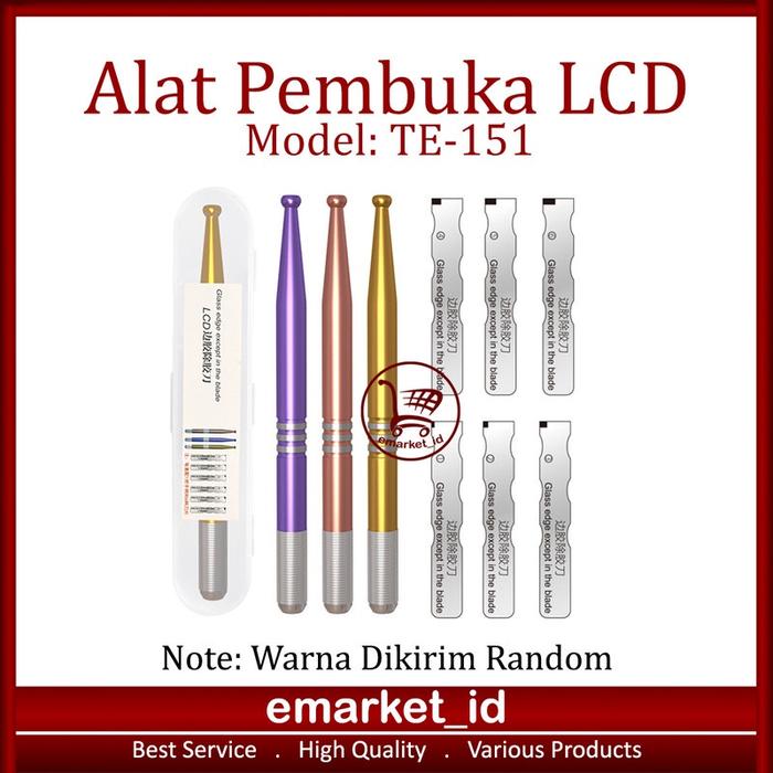 Alat Pembuka LCD TE-151 / Pisau Pelepas Pembersih Lem Touchscreen Opening Casing HP / Besi Congkel P