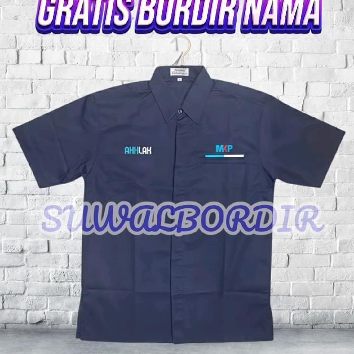 SERAGAN MKP LENGAN PENDEK TERBARU ATASAN BAJU MKP KEMEJA MKP SERAGAM AKHLAK MKP