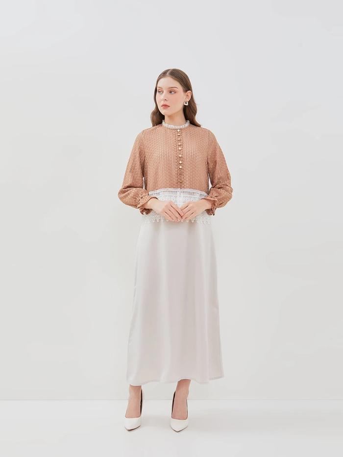 VALINO Gamis Coklat Wanita - D-ECEK04-K5