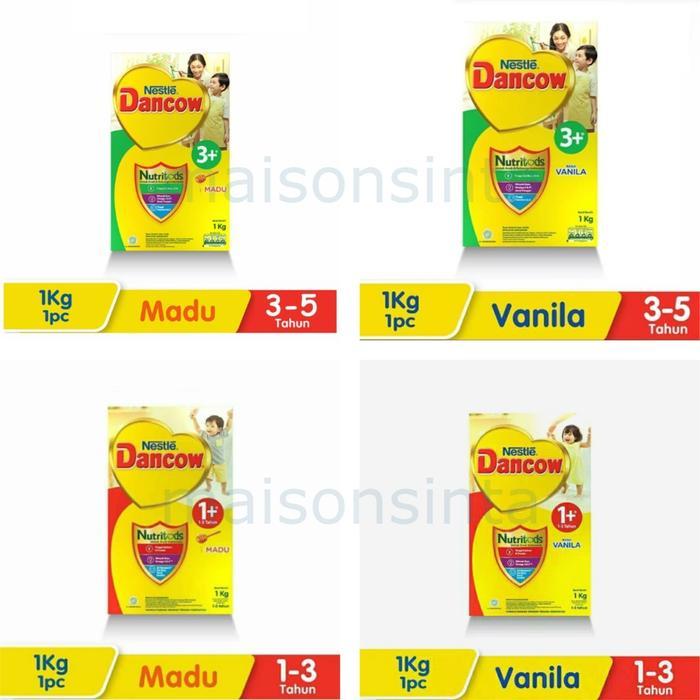 Dancow 1+ 3+ 1000g 1kg Susu Bubuk Anak 1,2kg 1200g