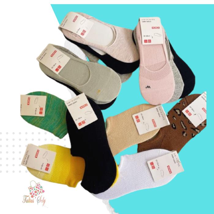 3 Pasang Kaos Kaki Pendek Wanita Bawah Mata Kaki  Hidden Socks Japan Style  UNQ