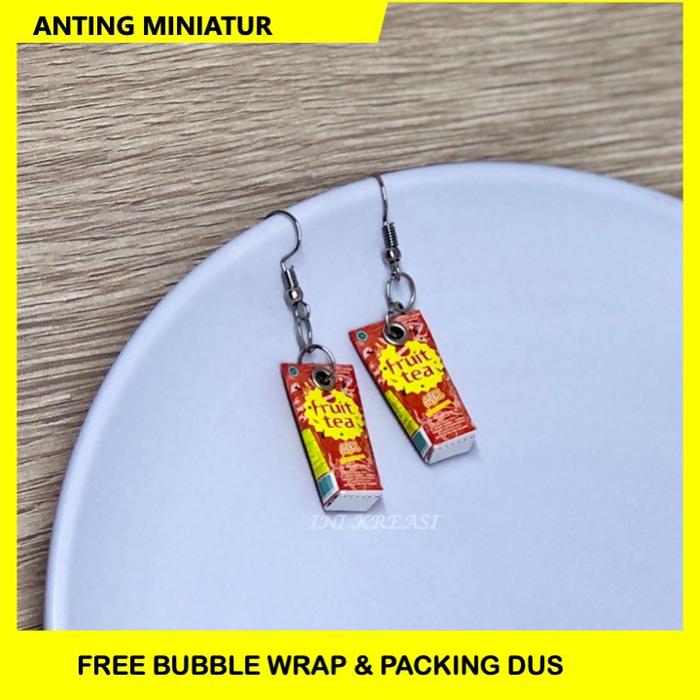 MINIATUR PRODUK ANTING FRUIT TEA