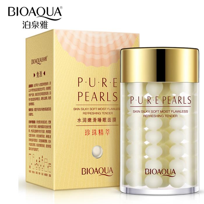 BIOAQUA Natural Pearl Moisturizing Sleeping Mask Face Care Anti