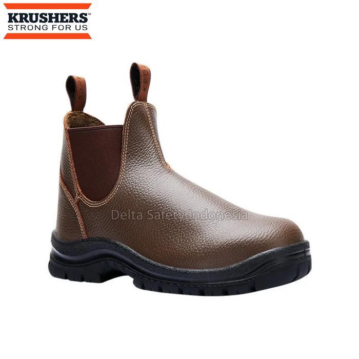Diskon Sepatu Safety Shoes Krushers Nevada Brown Original Safety Boots High Quality Cokelat Black Pr