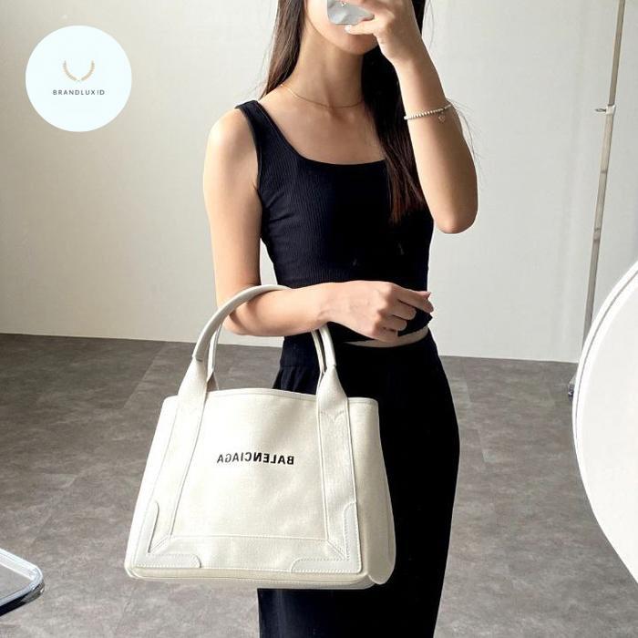 BALENCIAGA CABAS SMALL NATURAL LIGHT BEIGE