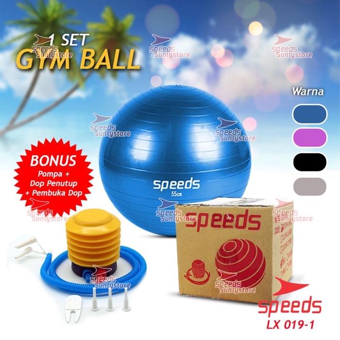 SPEEDS Gymball 65, 75 cm / Bola Gym / Bola Yoga Gymball 55cm, 65cm, 75cm (Bonus Pompa)