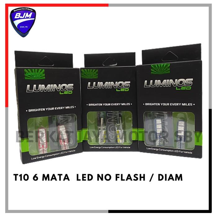 LAMPU LUMINOS LED T10 SENJA SEIN JELLY LAMPU PLAT MUNDUR SUPER BRIGHT