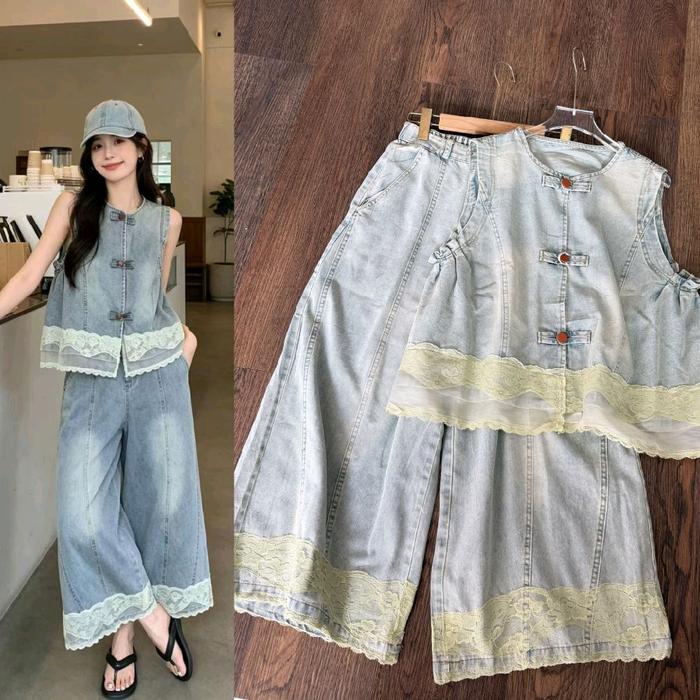 Oneset Jeans Bkk || Setelan Bkk
