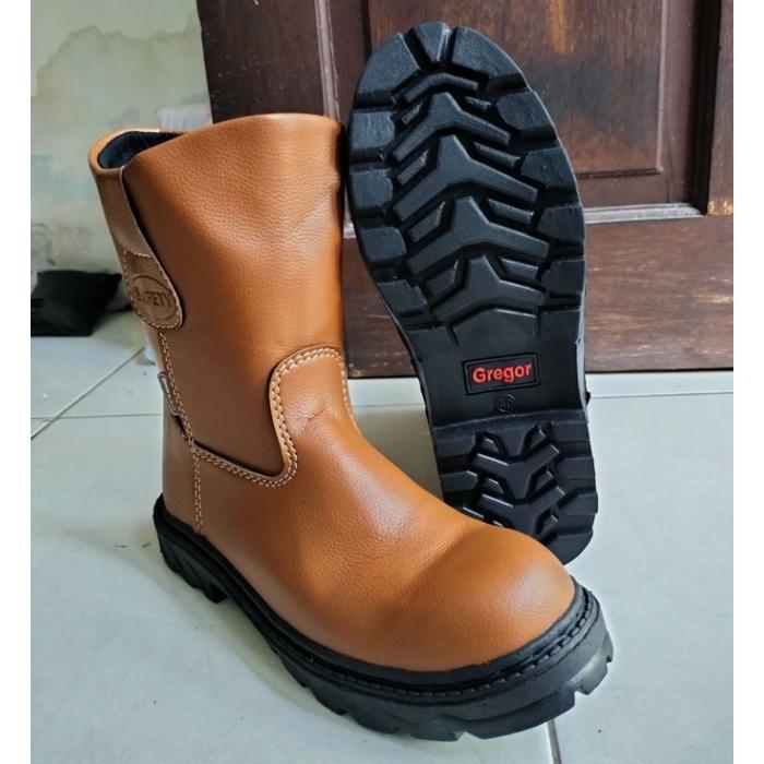 Sepatu safety boot King Gregor pria Sepatu boot safety Pria wanita proyek Lapangan Welder sepatu sep