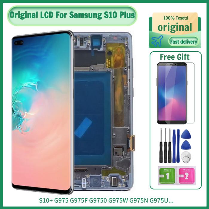100% Original Galaxy S10 Plus LCD Screen For Samsung S10 Plus Display